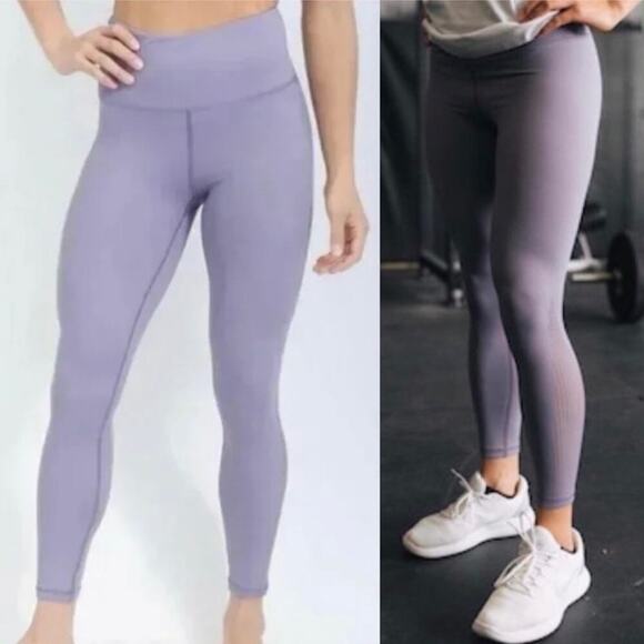 ZYIA ACTIVE | Plum Slate Flame Light N Tight Laser Cut Perforated Leggings XS - Picture 1 of 5